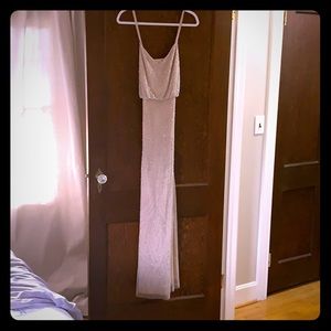 Adrianna Papell Cream sequin dress size 6